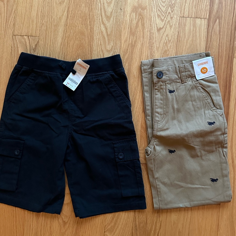Bundle of 2 pairs of boys pants size 10 NWT